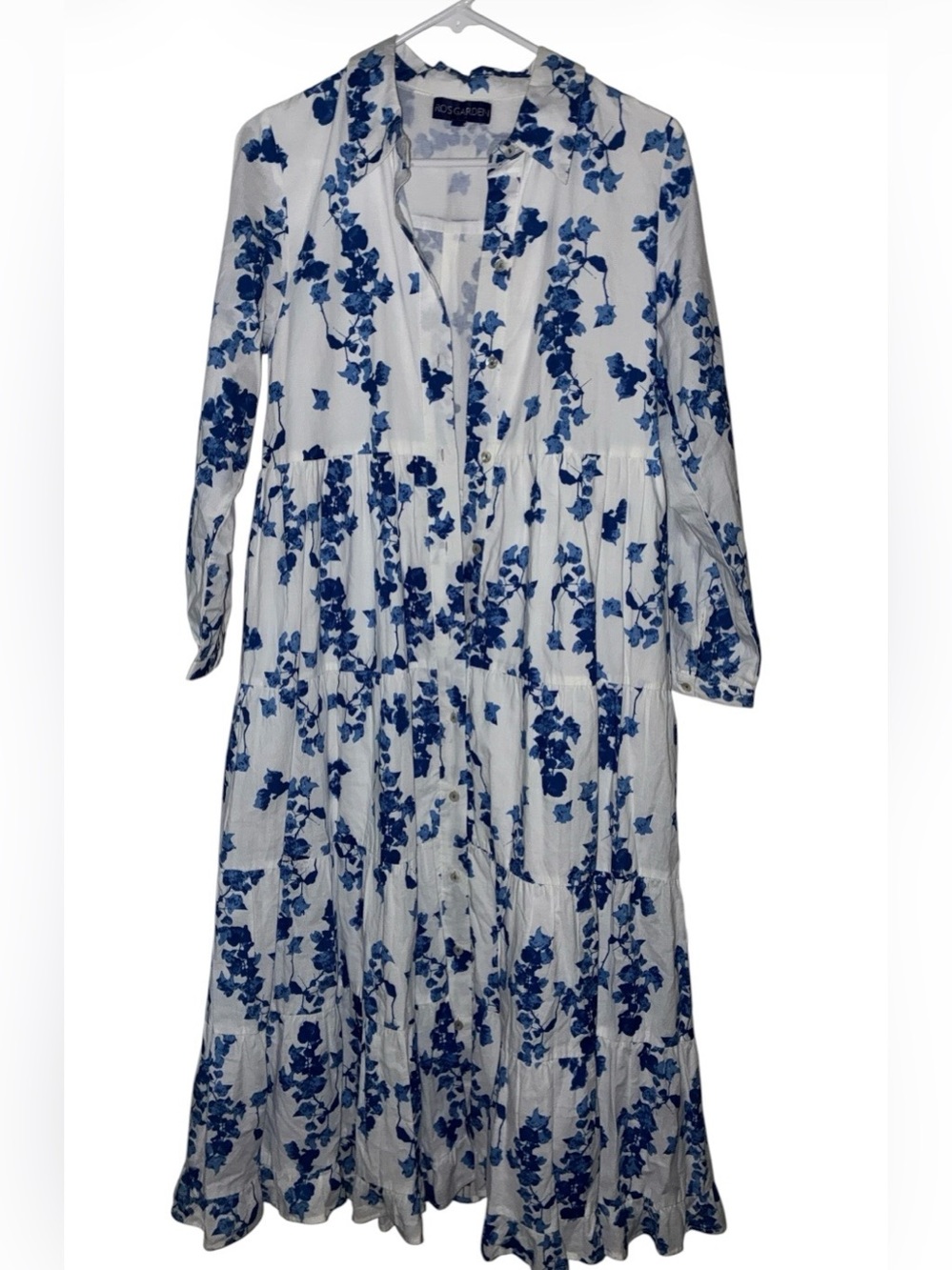 Ro’s Garden Blue Jinette Maxi Dress Sz XS